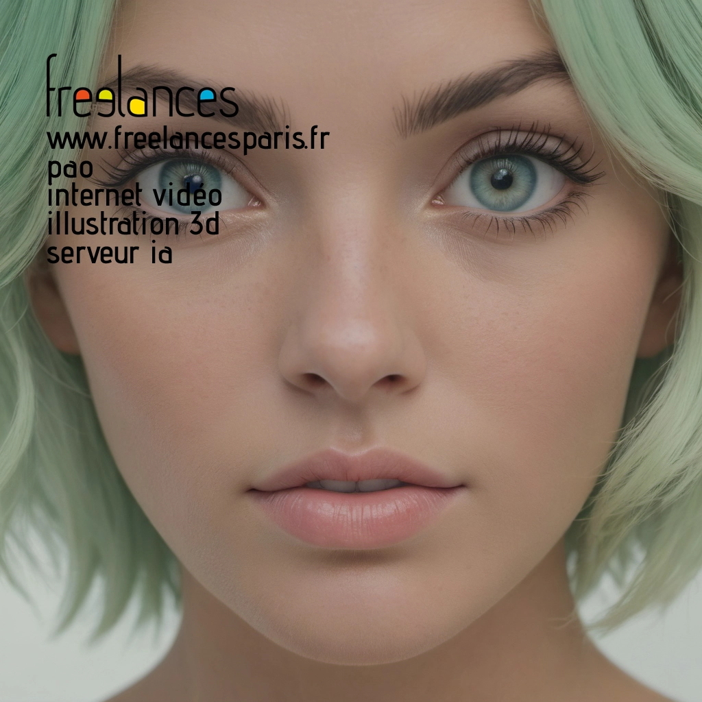 Pao mise en page internet vidéo illustration 3d serveur IA générative AI freelance paris studio de création magazines 8l7g53m0